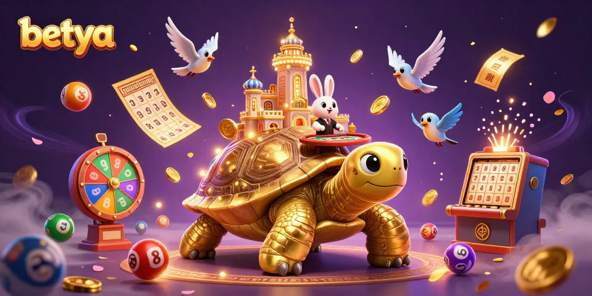 Experience exciting games at Betya with a vibrant tortoise casino and a rabbit dealer.