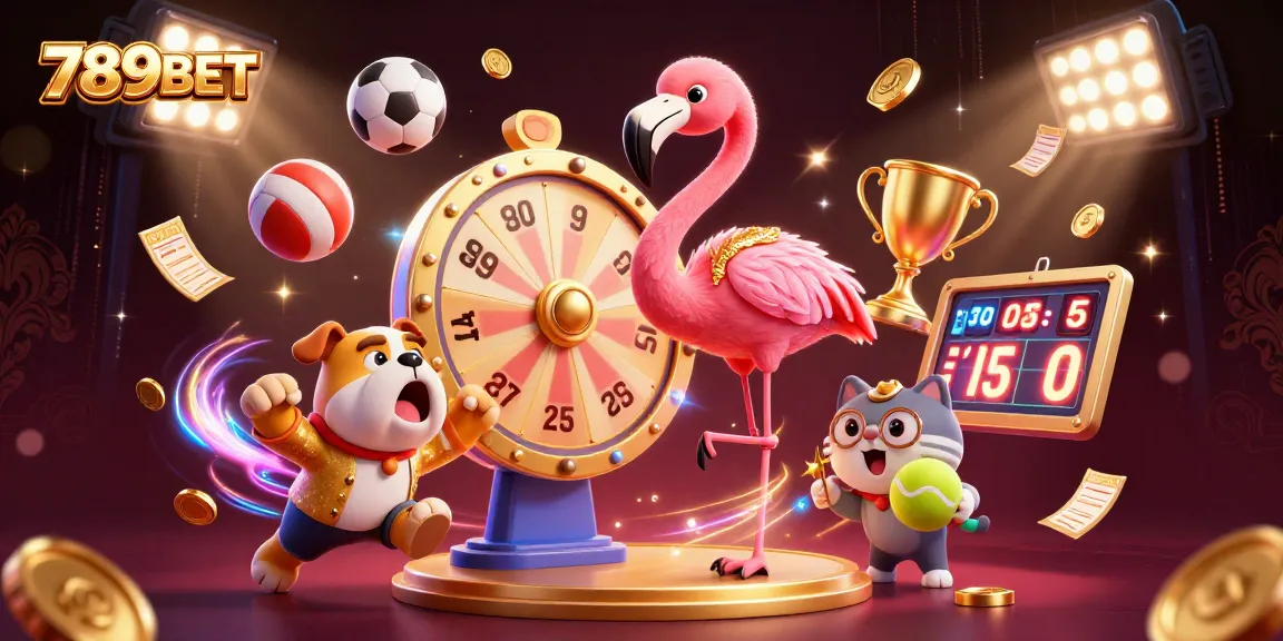 Experience the excitement of 789BET with a vibrant casino show featuring mascots, sports, and prizes.