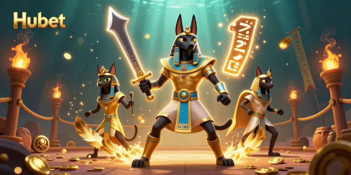Hubet offers an immersive gameplay experience with vibrant visuals featuring ancient warriors and dynamic gambling elements.