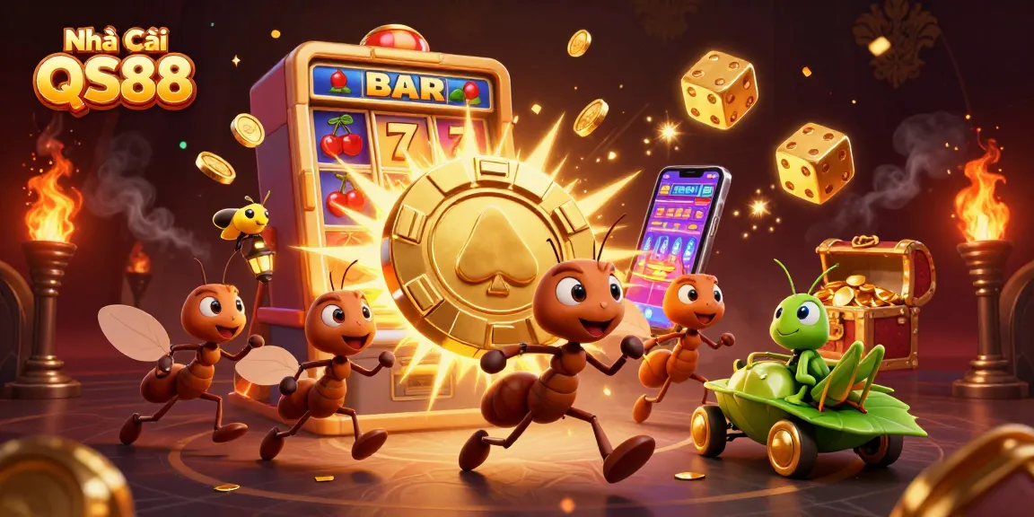 Experience rich gameplay at Nhà Cái QS88 with animated characters, jackpots, and casino excitement.
