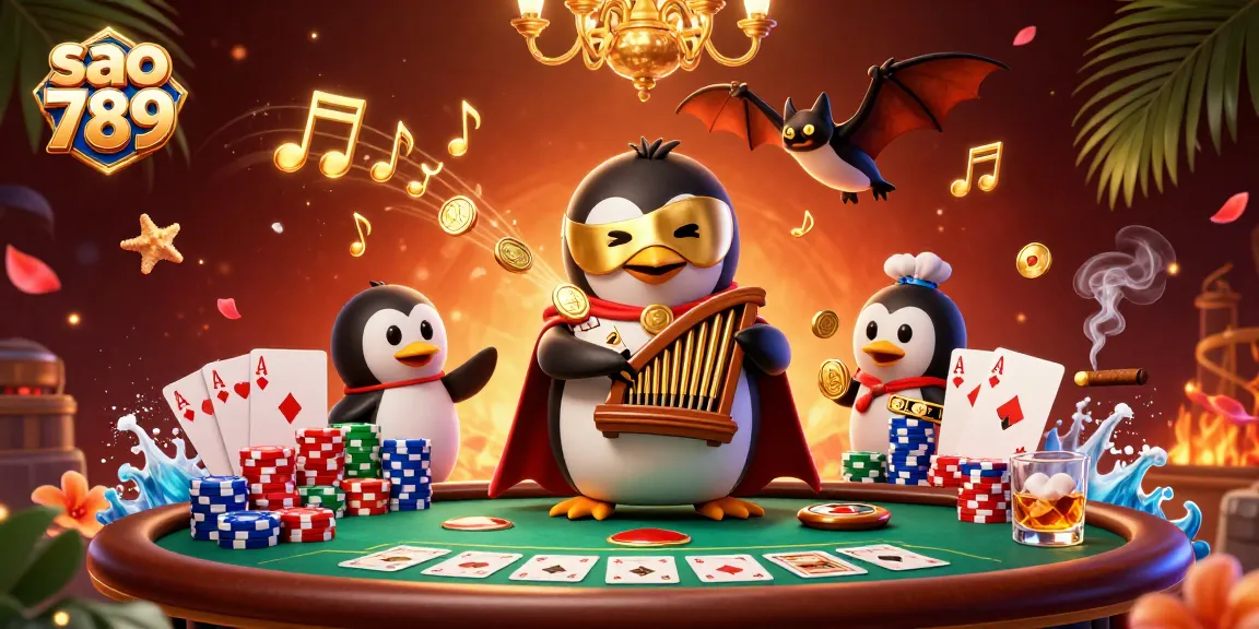 Experience thrilling gameplay and stunning graphics at sao 789 with the vibrant casino illustration featuring unique 3D characters.