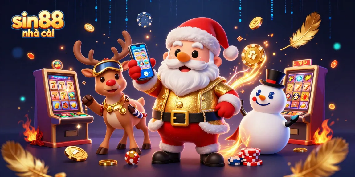 Engage with the excitement of sin88 nhà cái while enjoying slots with Santa and his friends.