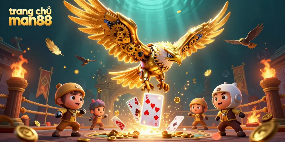Engage with the thrilling world of trang chủ man88 as a cybernetic eagle dives through cards.