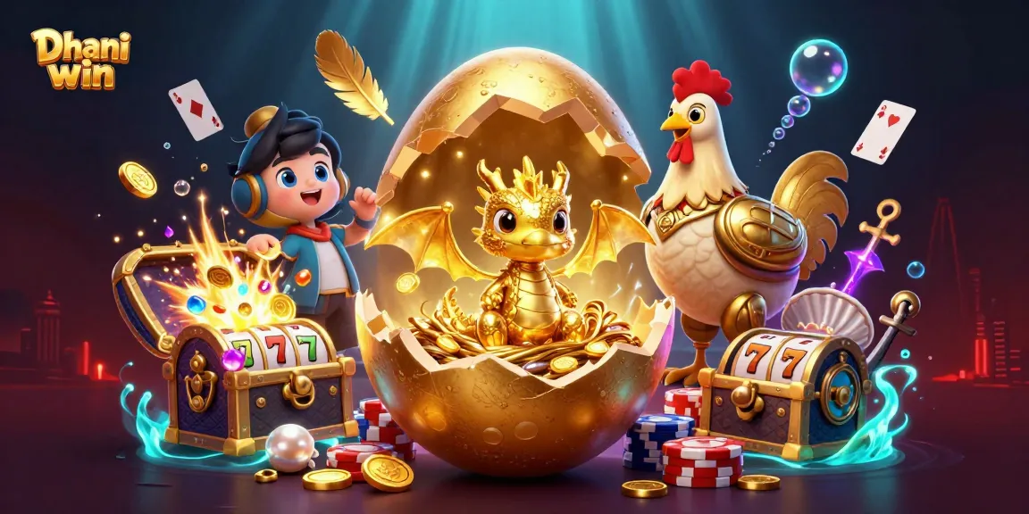 Dhani win provides an exciting gaming experience with vibrant gold visuals and immersive casino elements.