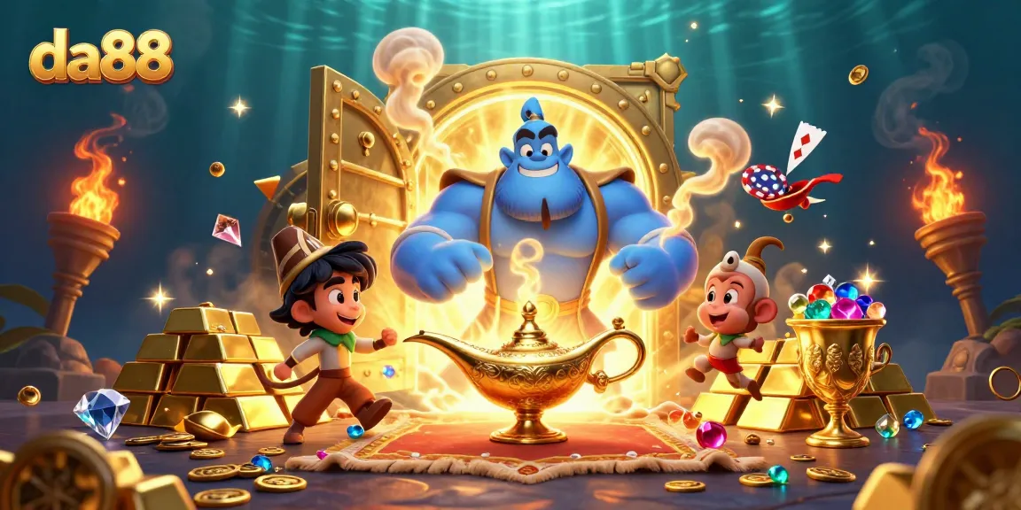 Engage with da88 as you explore a vibrant casino world filled with gold and magic.