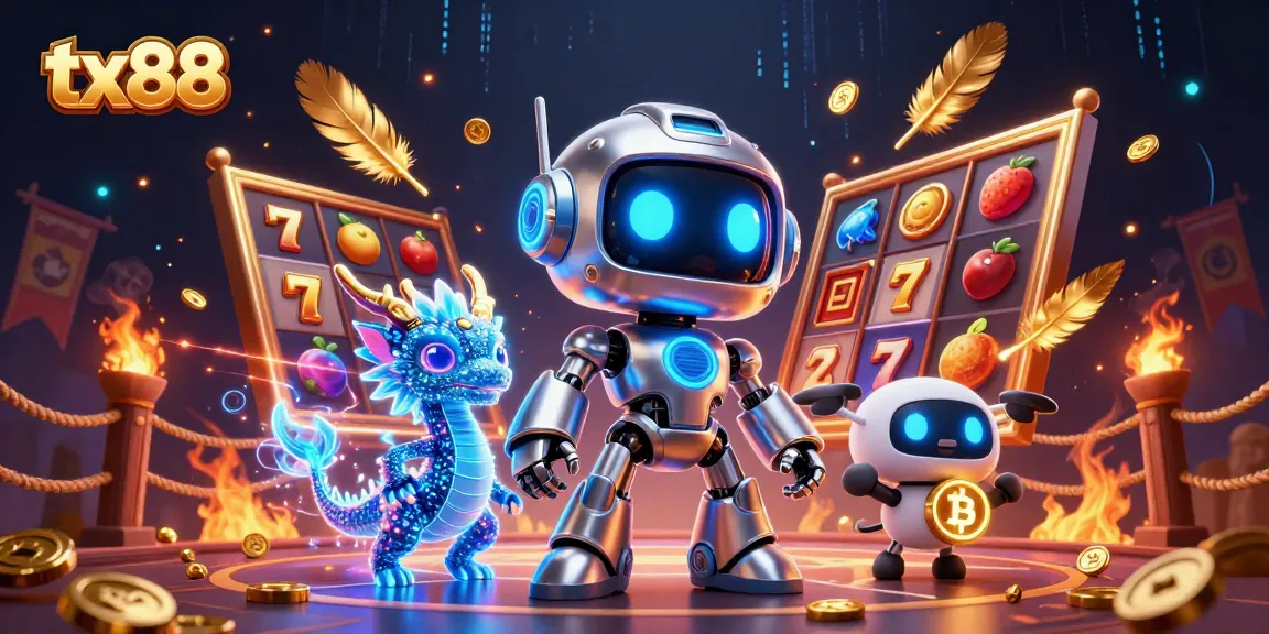 Experience the thrill of tx88 casino action with dynamic slot reels, neon designs, and vibrant elements.