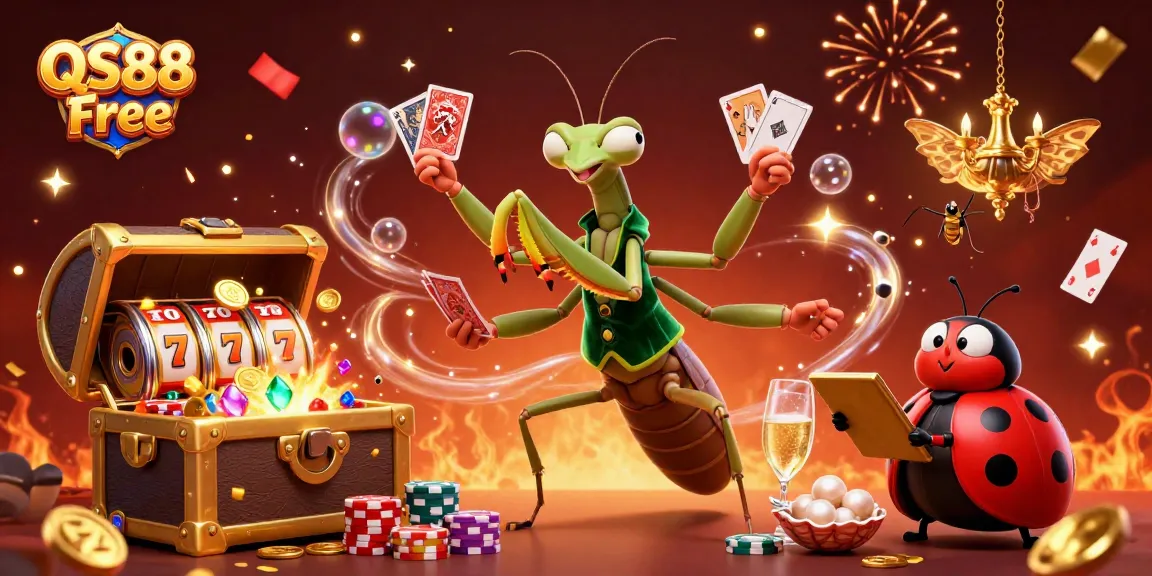 Experience the thrill of QS88 Free with vibrant characters and dynamic casino elements.