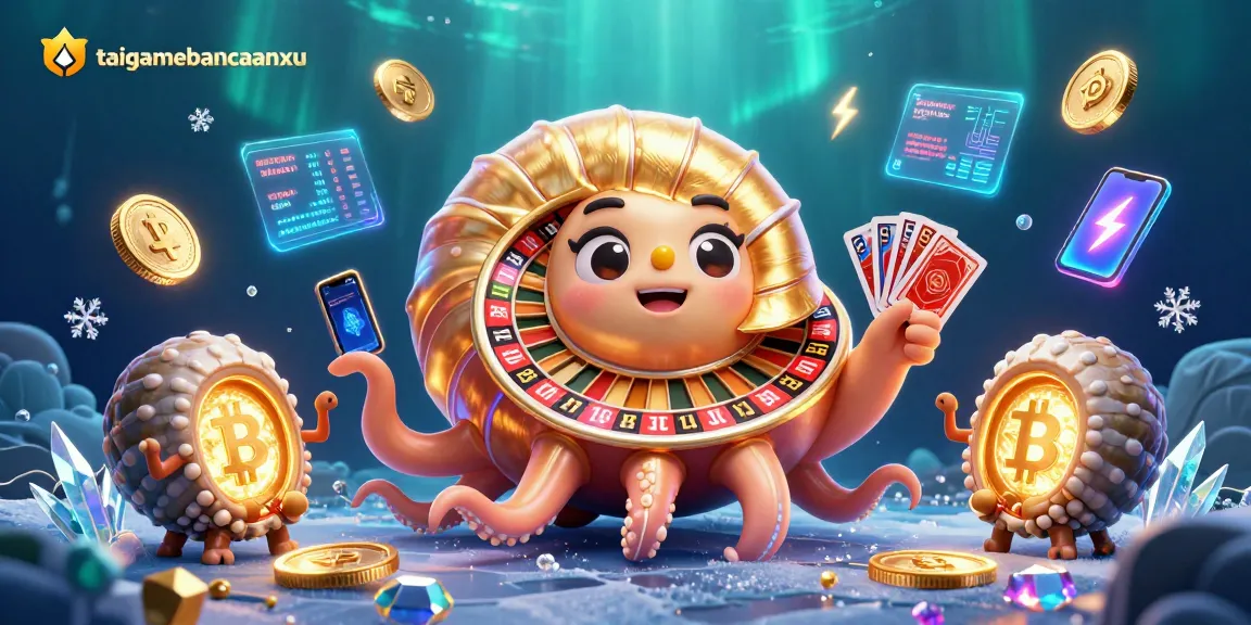 Experience the thrill of taigamebancaanxu with dynamic games and vibrant neon crypto elements.