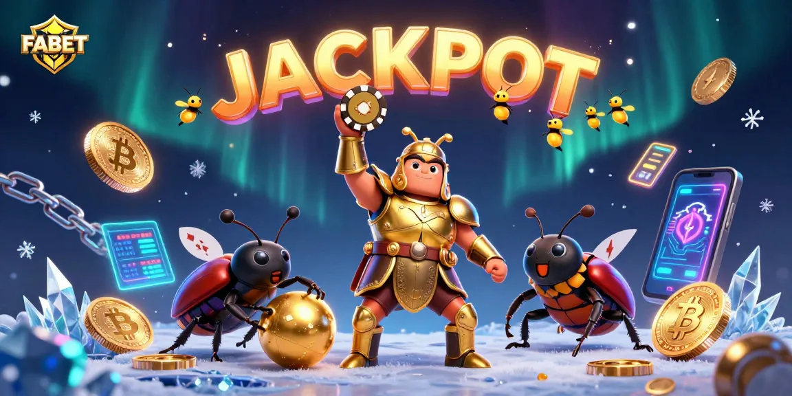 Experience victory with FABET's thrilling casino gameplay featuring a hero beetle and dazzling rewards.