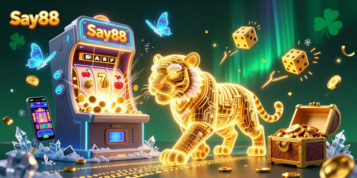 Engage with Say88's dynamic slot machines and thrilling experience in this vibrant casino scene.