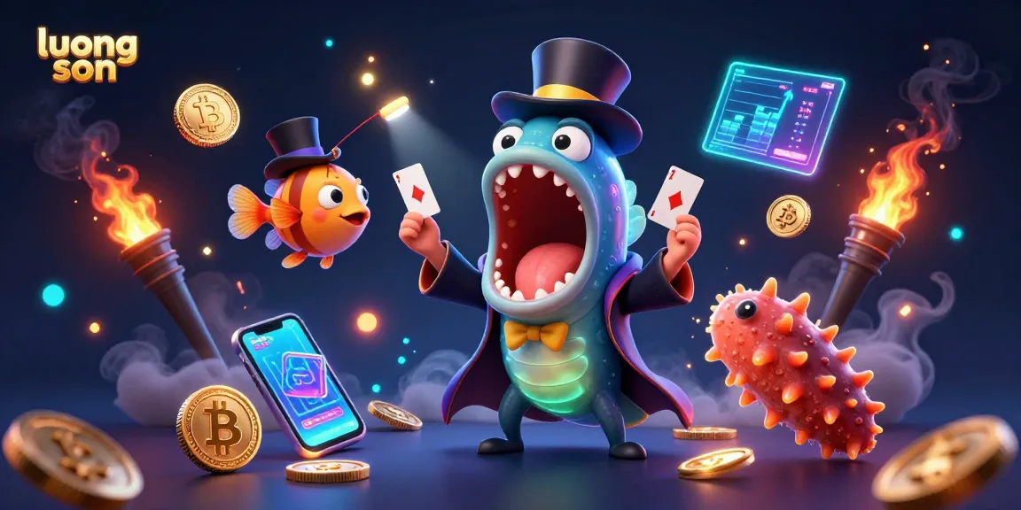 Experience thrilling entertainment with luong son as a deep-sea monster performs stunning magic tricks.