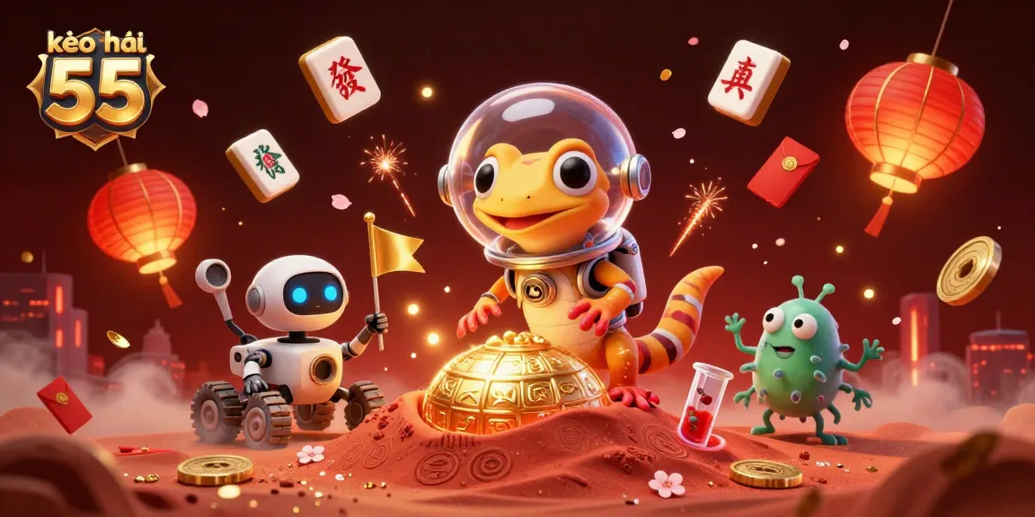 Engage with kèo nhà cái 55 as a Martian gecko discovers a golden casino on Mars.