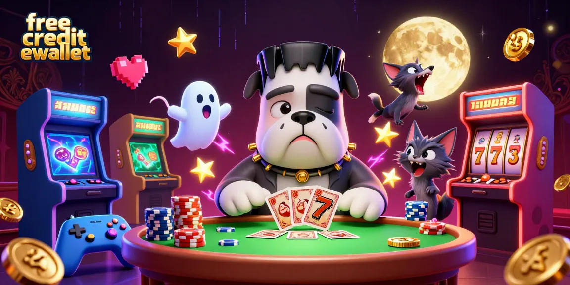 Join the casino fun with free credit ewallet at a spooky gaming table