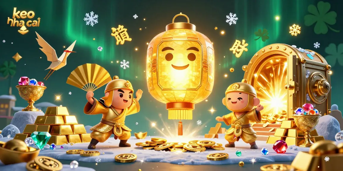 Bet on exciting outcomes with keo nha cai at a vibrant fantasy casino scene filled with treasures.