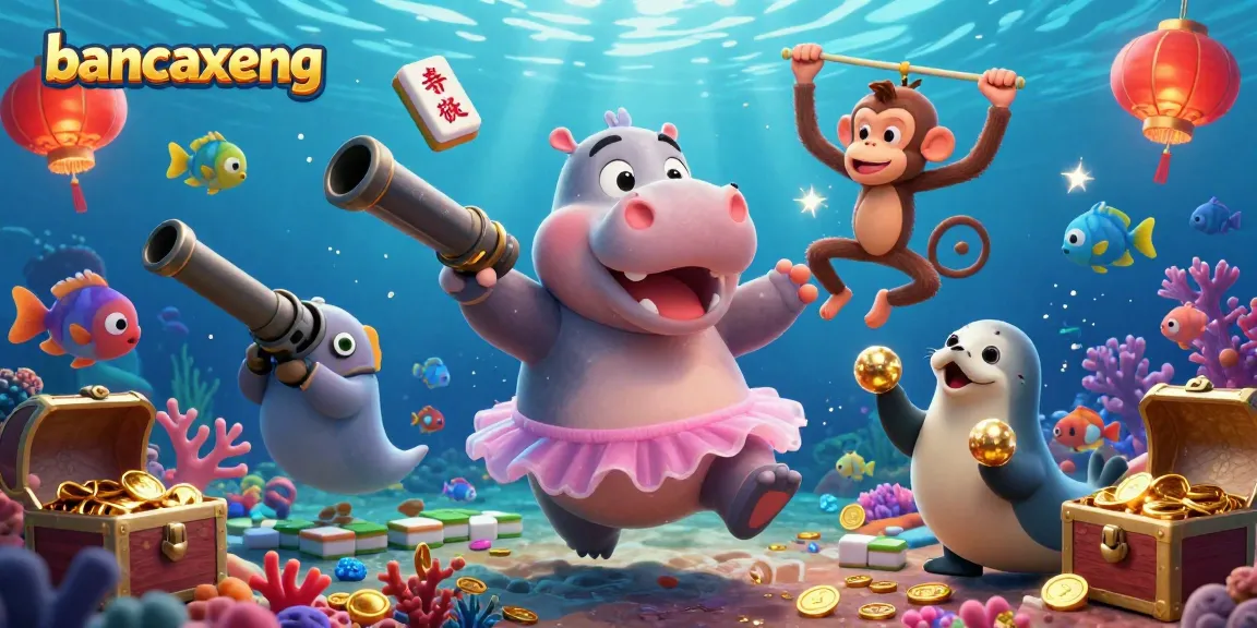 Bancaxeng engages players in thrilling underwater fish shooting with colorful sea creatures and treasure elements.